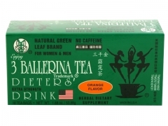 3 Ballerina* DIETERS TEA < Orange > 36 BOXES * 18 BAGS