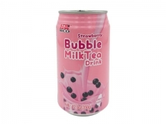 RICO* BUBBLE (Milk) TEA < Strawberry > 24*12.3 fl oz