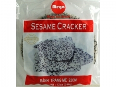 Mega* BLACK < 22cm > SESAME CRACKER 24*12z
