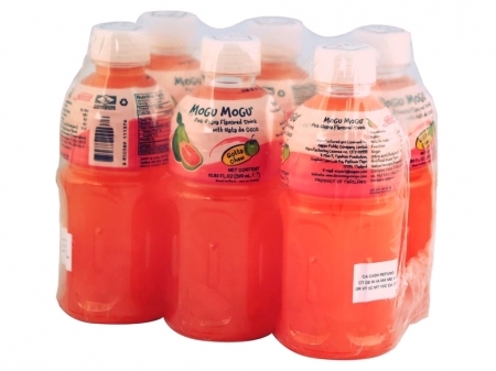 Mogu Mogu* < PINK GUAVA > DRINK 4*6*10.82 fl oz