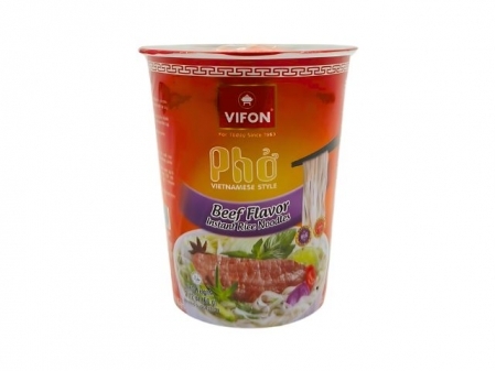 Vifon* BEEF PHO flavor RICE NOODLE CUP 8*12cups