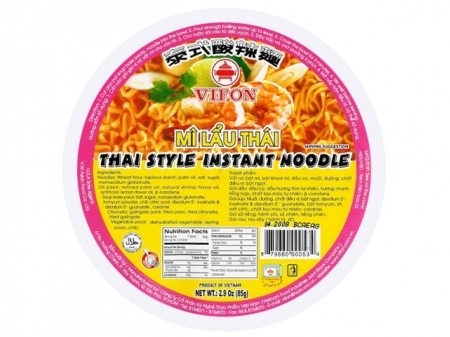 Vifon* (BOWL) NOODLE "THAI" STYLE 3*12*2.4z