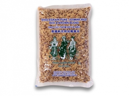 3ladies* 5# RED & BROWN BLEND JASMINE RICE 10*5lbs