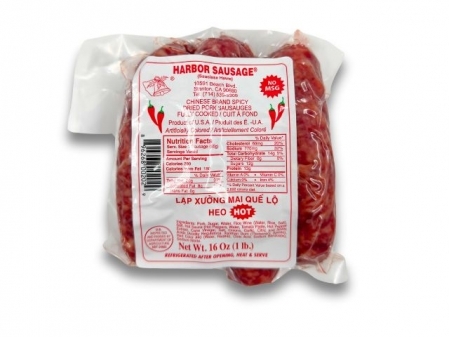 Harbor Sausage* PORK (HOT) 24*16 oz