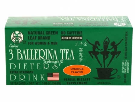 3 Ballerina* DIETERS TEA < Orange > 36 BOXES * 18 BAGS