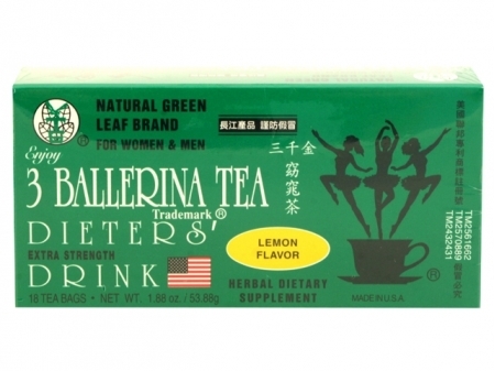 3 Ballerina* DIETERS TEA < Lemon > 36 BOXES * 18 BAGS