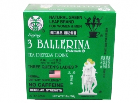 3 Ballerina* THREE QUEEN'S LADIES TEA 24 BOXES * 30 BAGS