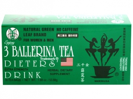 3 Ballerina* DIETERS TEA 36 BOXES * 18 BAGS