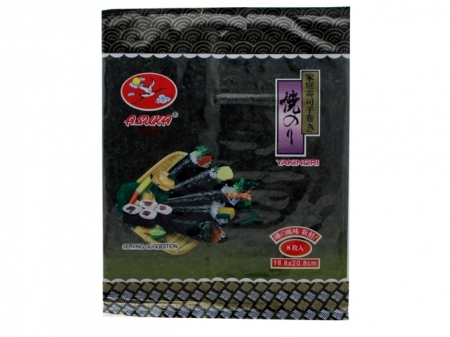 Asuka* < 8pcs > ROASTED SEAWEED (YAKINORI) 50*8pcs