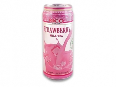 RICO* STRAWBERRY MILK TEA 24*16.6 fl oz