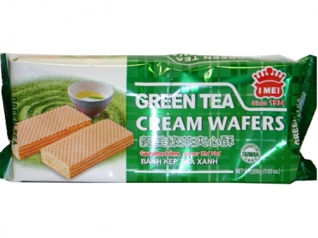 I-MEI Green Tea Cream Wafers 24*7.05z