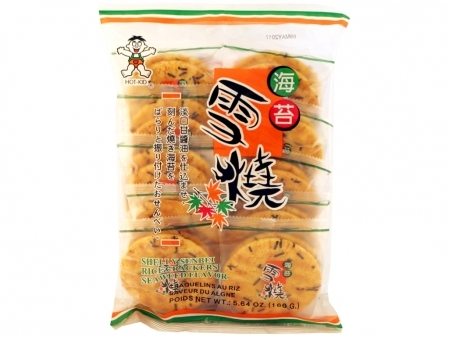 Hot-Kid* JAPANESE RICE CRACKER (Seaweed) 20*5.64z