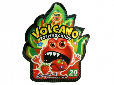 Family* < STRAWBERRY > VOLCANO POPPING CANDY 4*12*1.06z