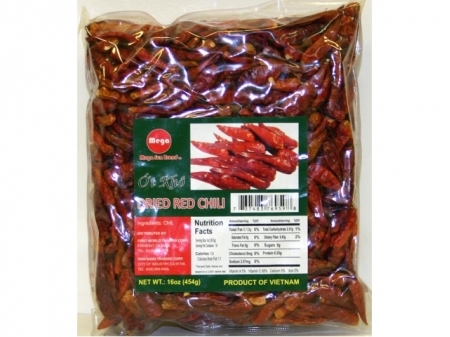 Mega* Dried Red Chili 24*16z